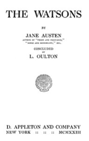 Джейн Остин читать онлайн Уотсоны